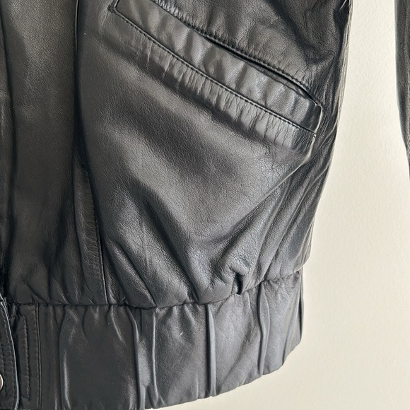 Vintage Georgetown Leather Design Black Jacket. Size 7/8 - Picture 3 of 16